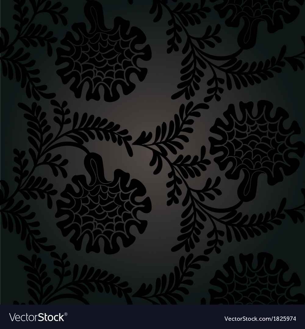 Elegant Black Floral Pattern