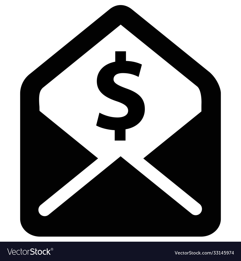 Envelope money icon