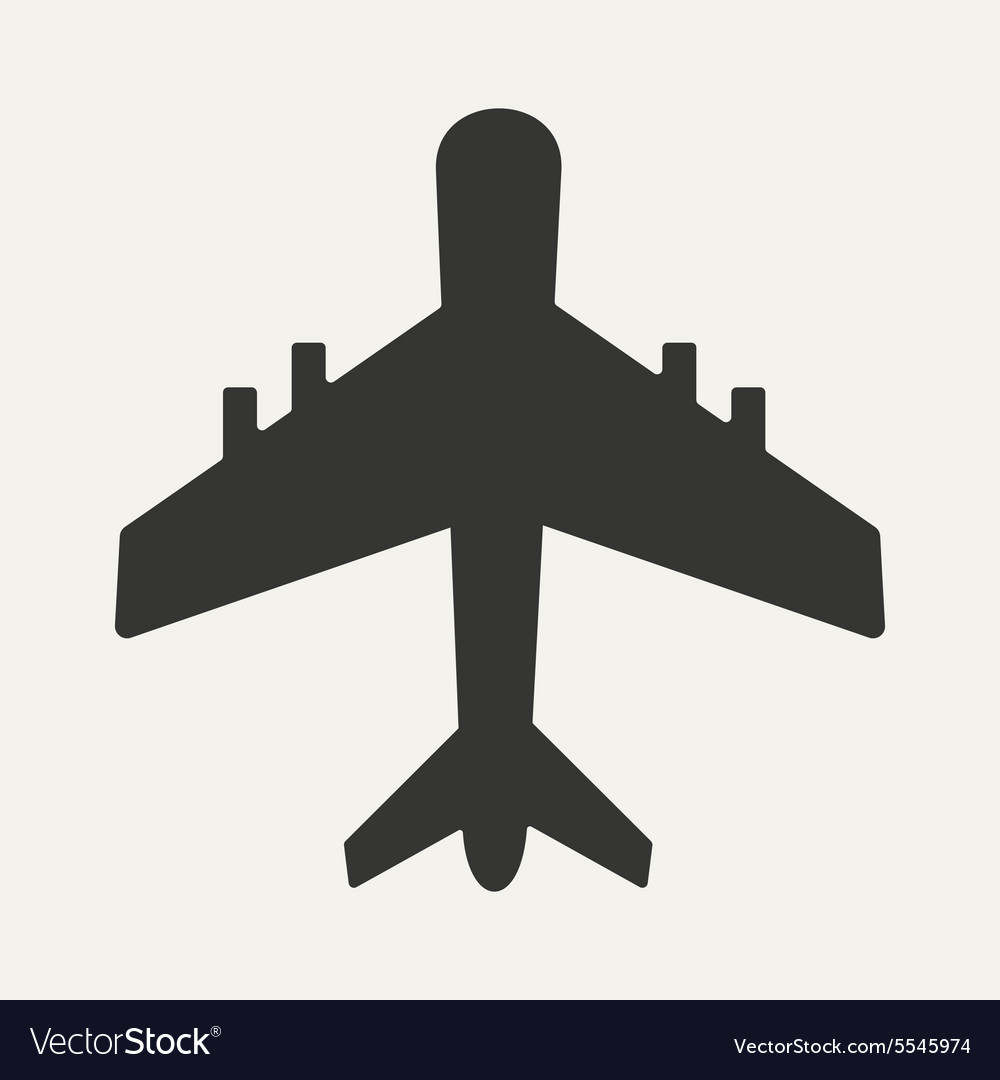 Flat in black and white mobile application plane