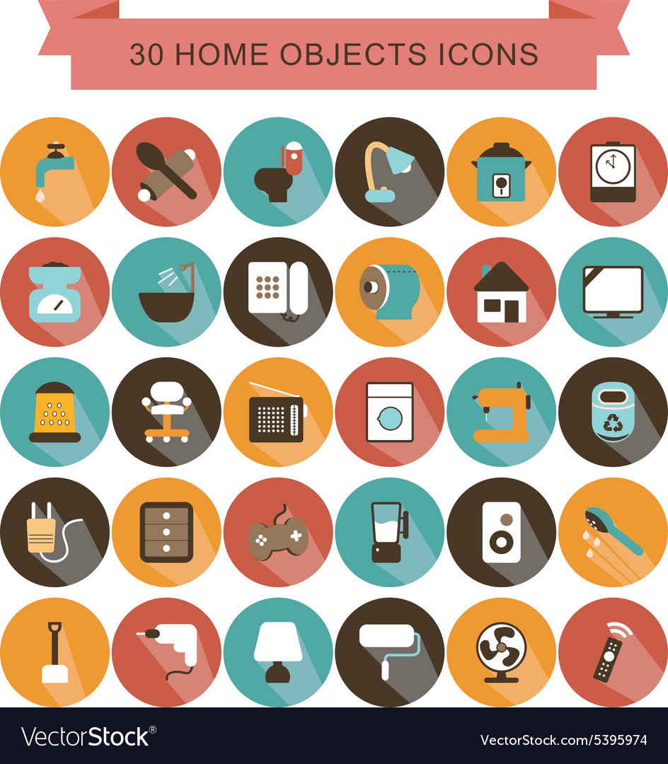 Home objects shadow icons
