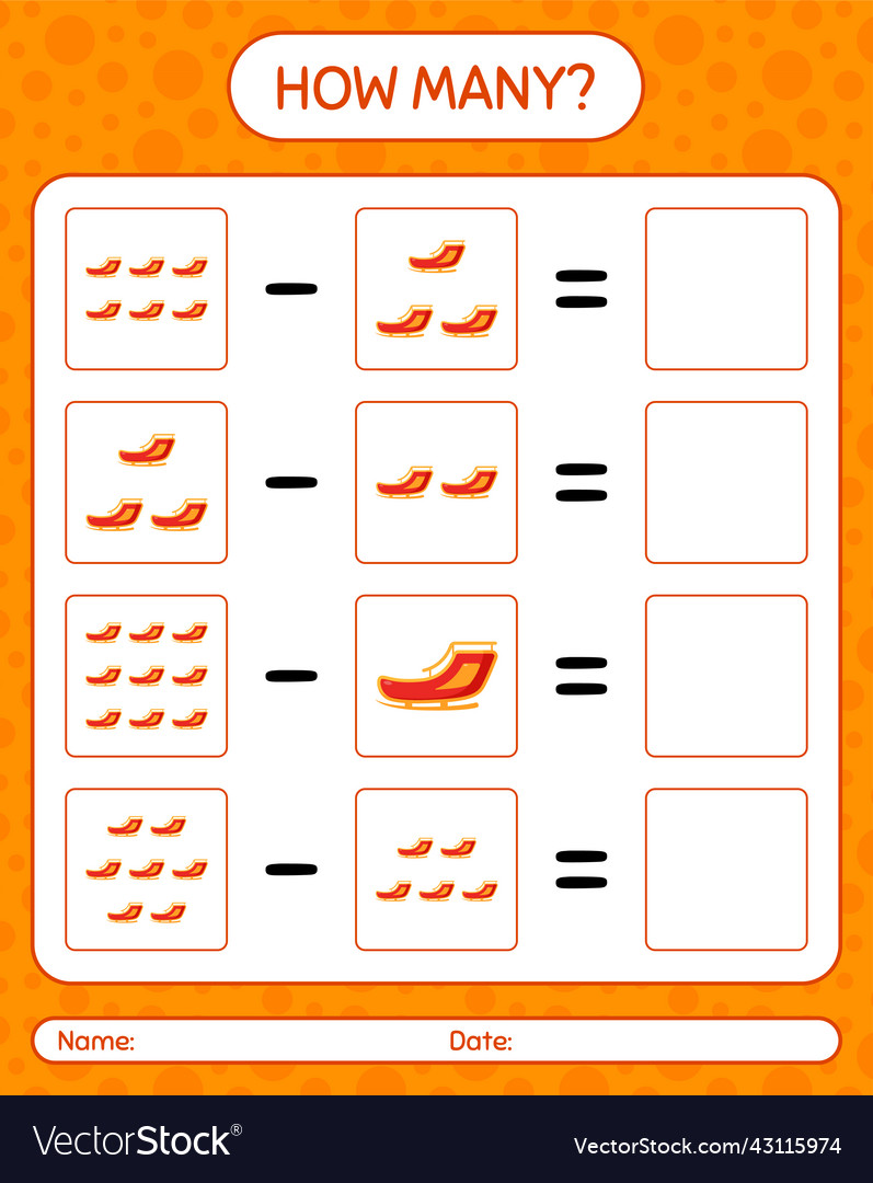 How many counting game with santas sleigh