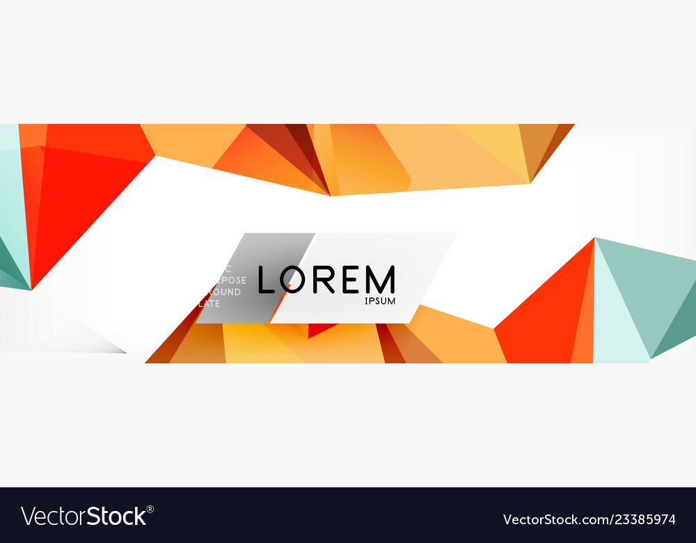 Mosaic triangular low poly style abstract vector image Mosaic triangular low poly style abstract