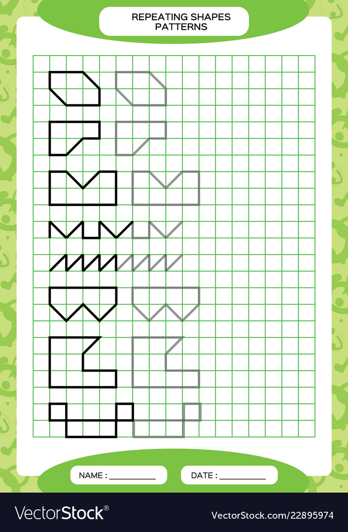 Repeat pattern tracing lines activity special