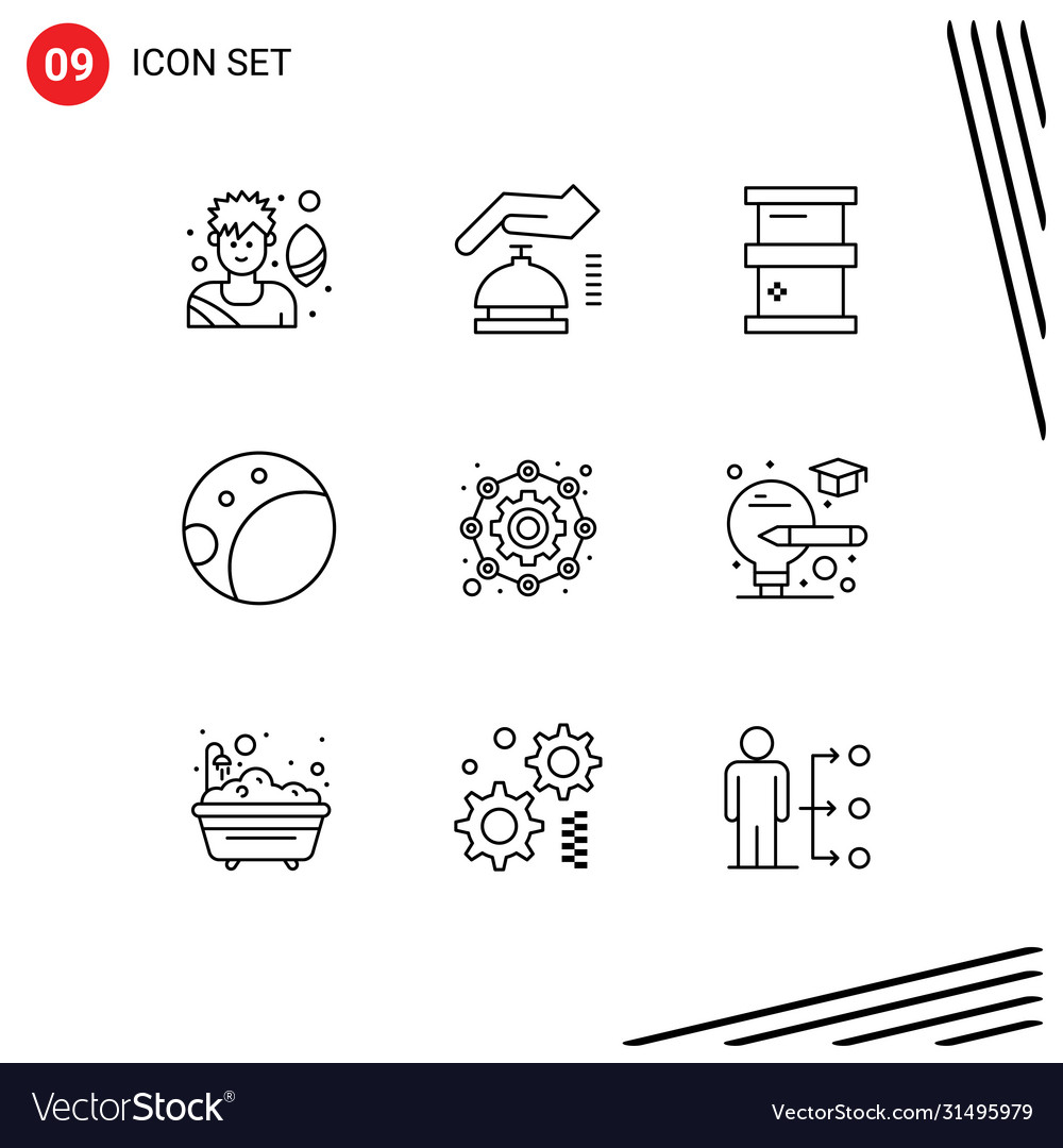 9 universal outlines set for web and mobile