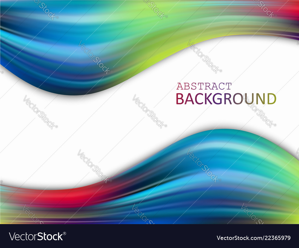 Abstract Colorful Background With Waves Royalty Free Vector