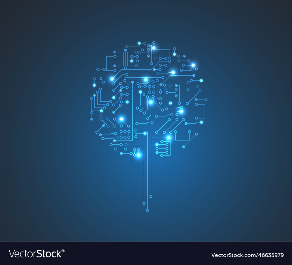 Abstract futuristic circuit computer internet vector image Abstract futuristic circuit computer internet