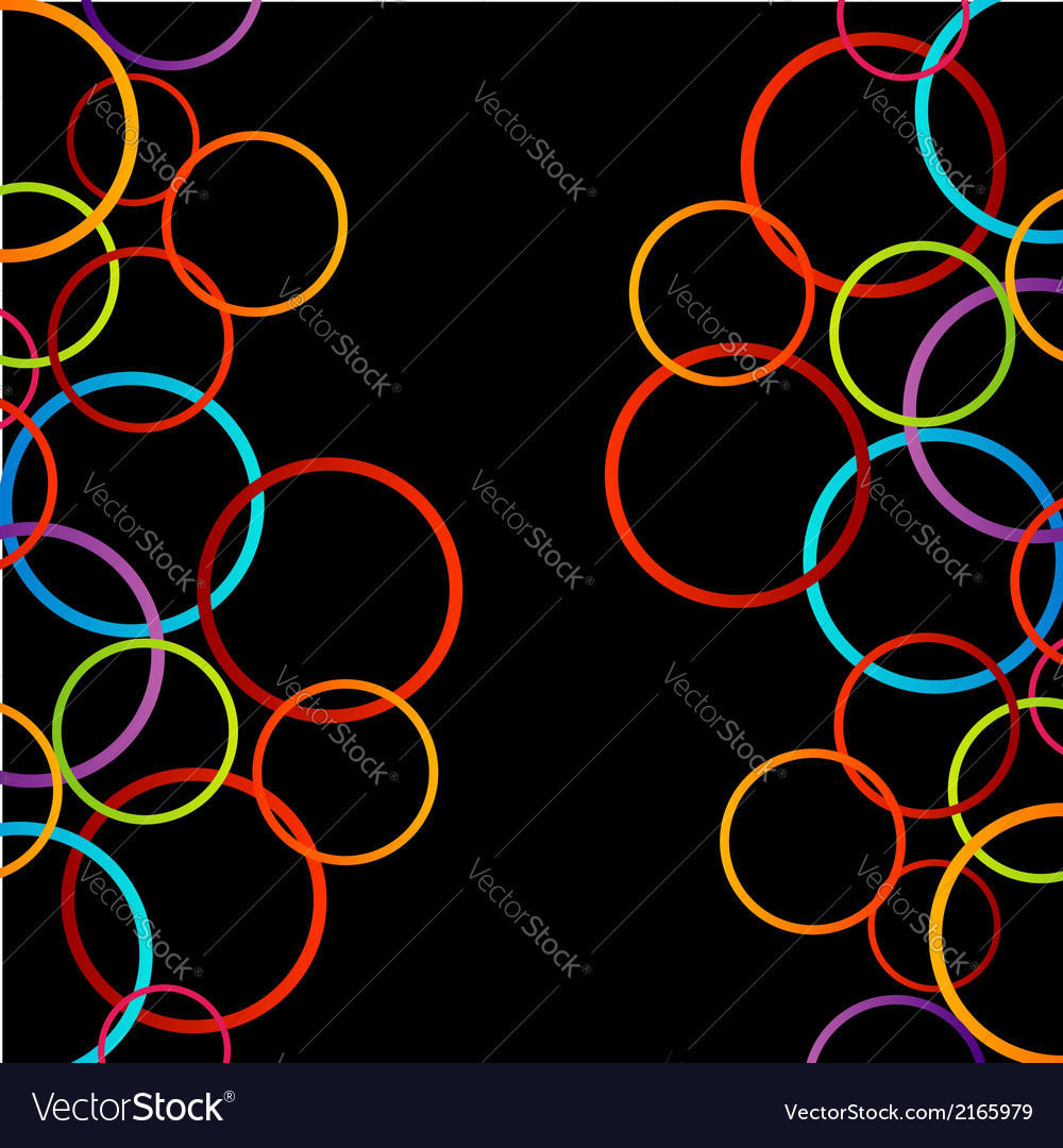 Background with colorful circles