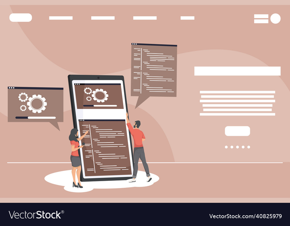 Developers web in smartphone