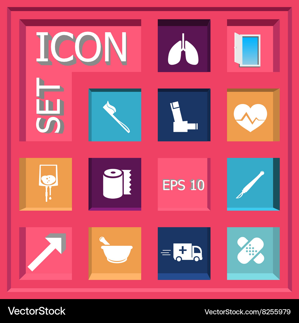 Icon set Royalty Free Vector Image - VectorStock