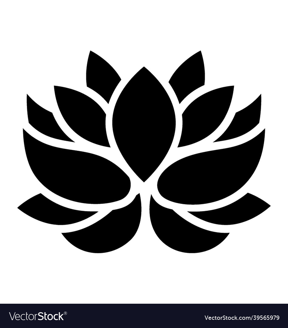 Lotus blossom Royalty Free Vector Image - VectorStock