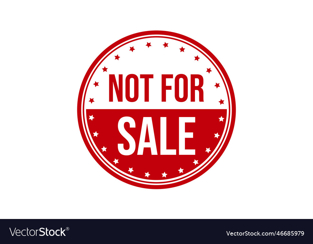 not for sale retro 1