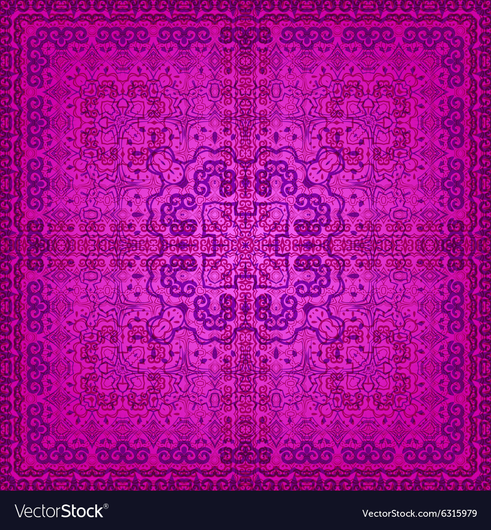 Ornate Pink Floral Seamless Pattern