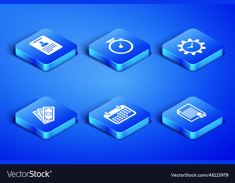 Set certificate template identification badge vector image Set certificate template identification badge