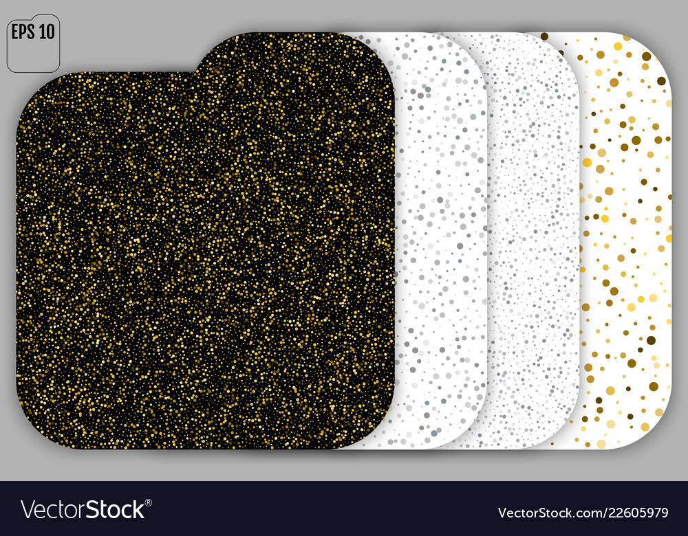 Set of gold and silver background polka dot 4