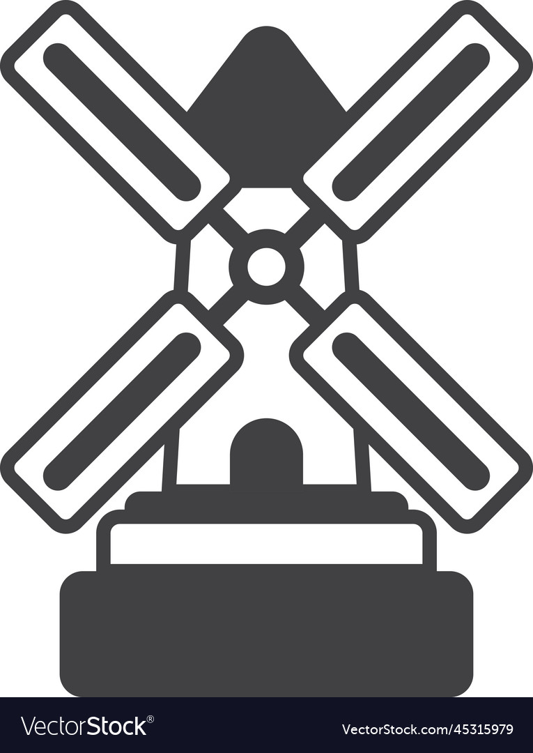 Windmill in minimal style