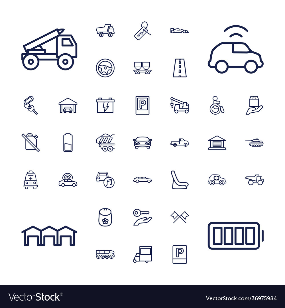 37 car icons