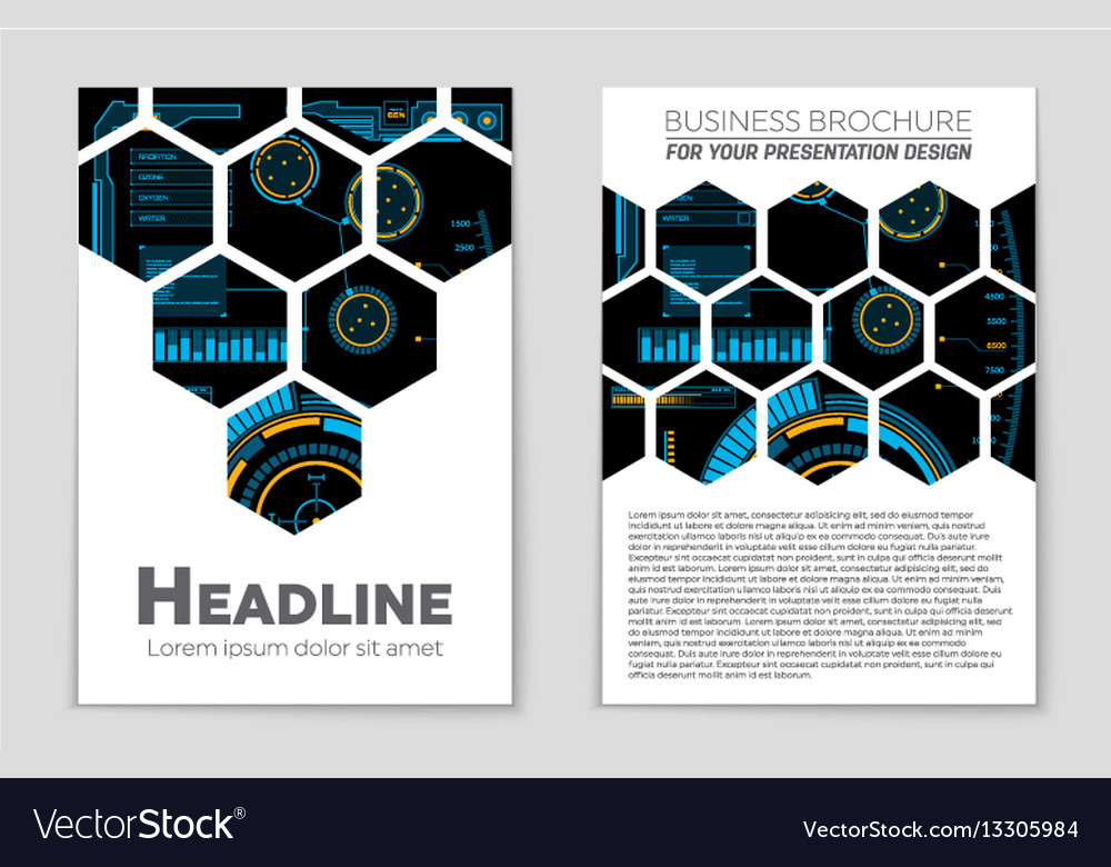 Abstract layout background set for art