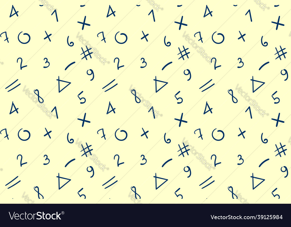 Abstract Number Pattern - Math Background