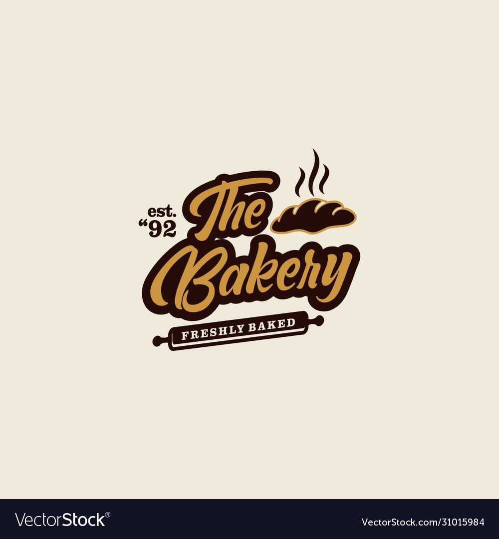 Bakery logo design Royalty Free Vector Image - VectorStock