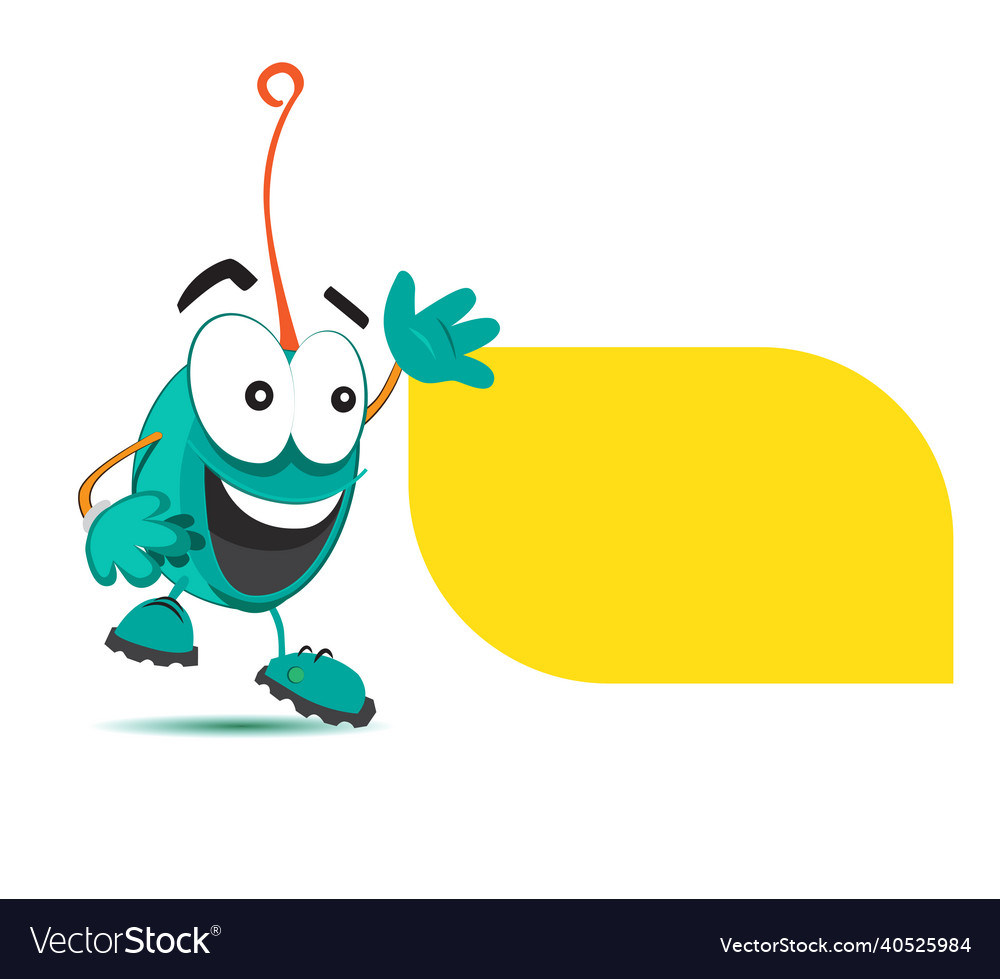 Character design with speech bubble