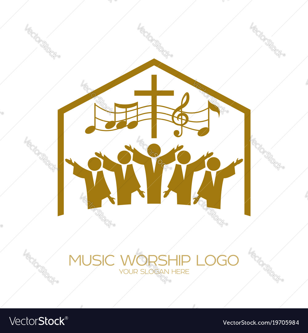 Church of god sings Royalty Free Vector Image - VectorStock