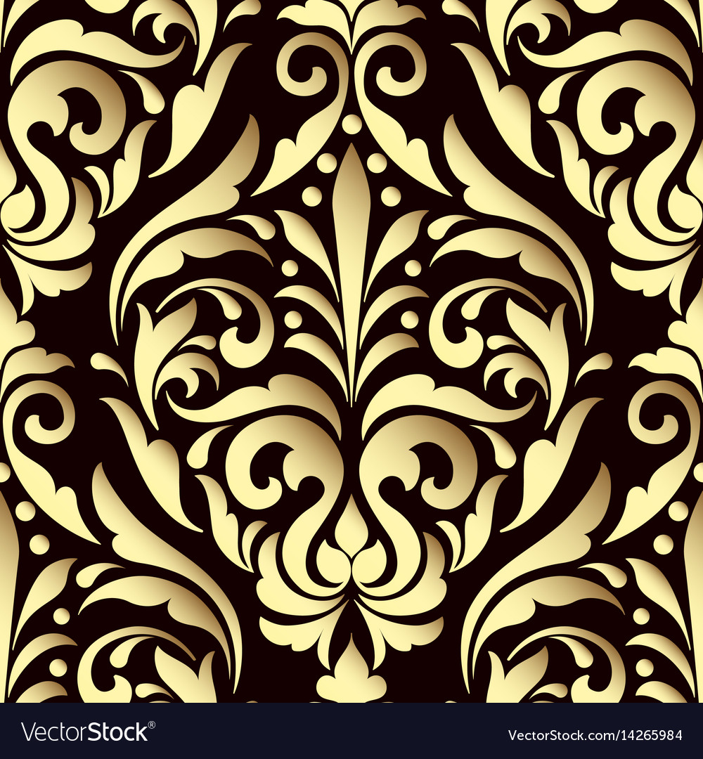 Damask seamless pattern element elegant luxury