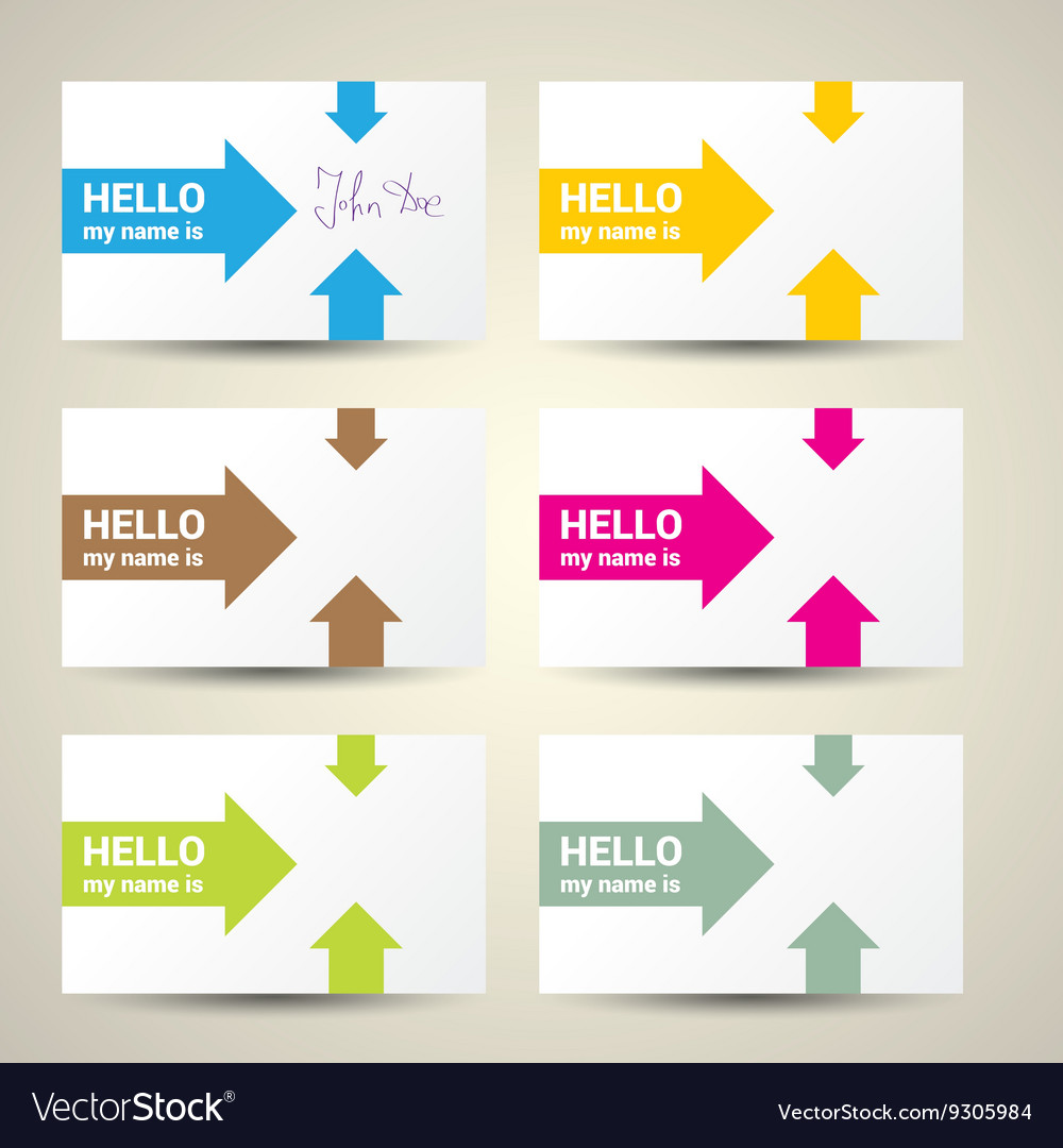 Hello my name is tag set