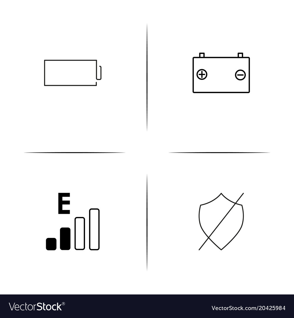 Interface simple linear icon setsimple outline