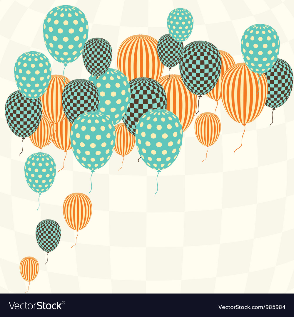 Retro Balloons Pattern