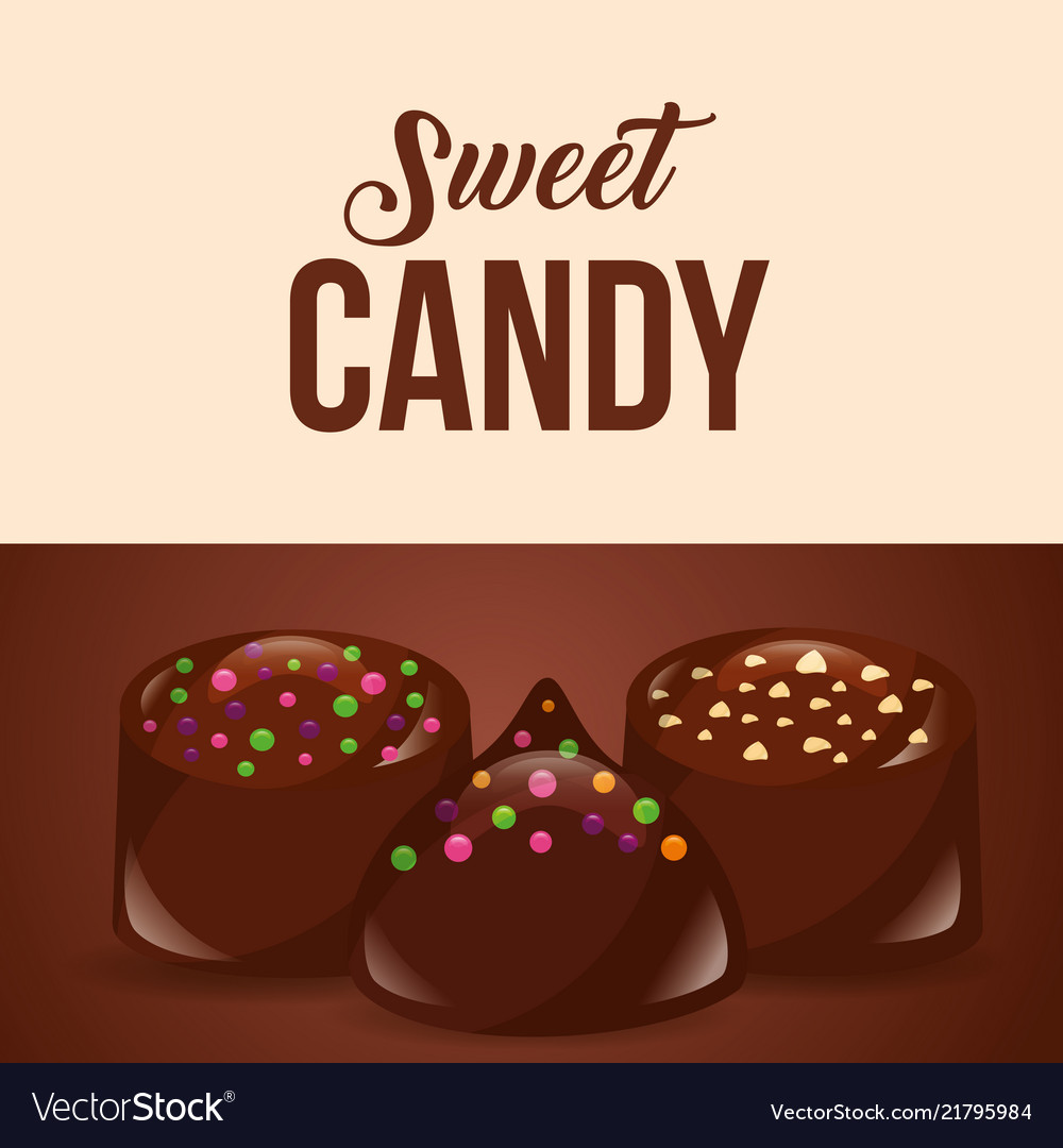 Sweet candy card Royalty Free Vector Image - VectorStock