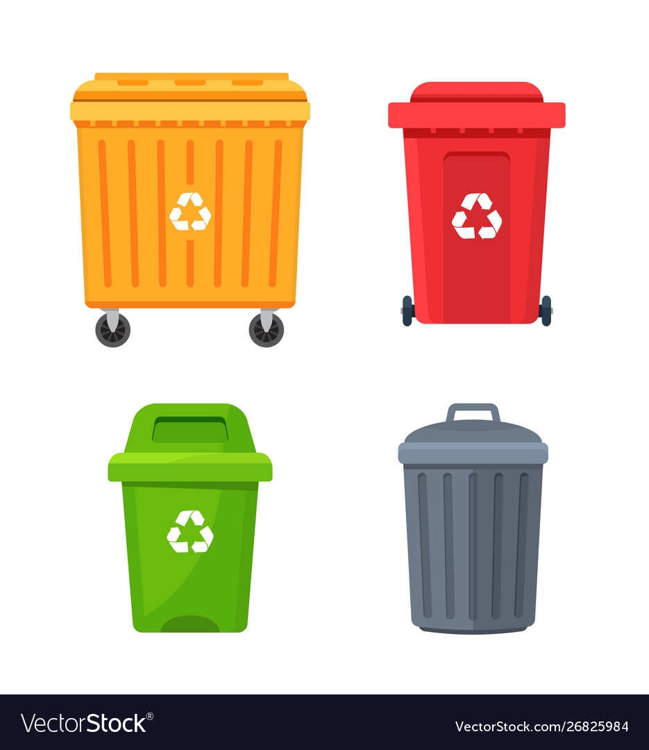 Garbage container Royalty Free Vector Image - VectorStock