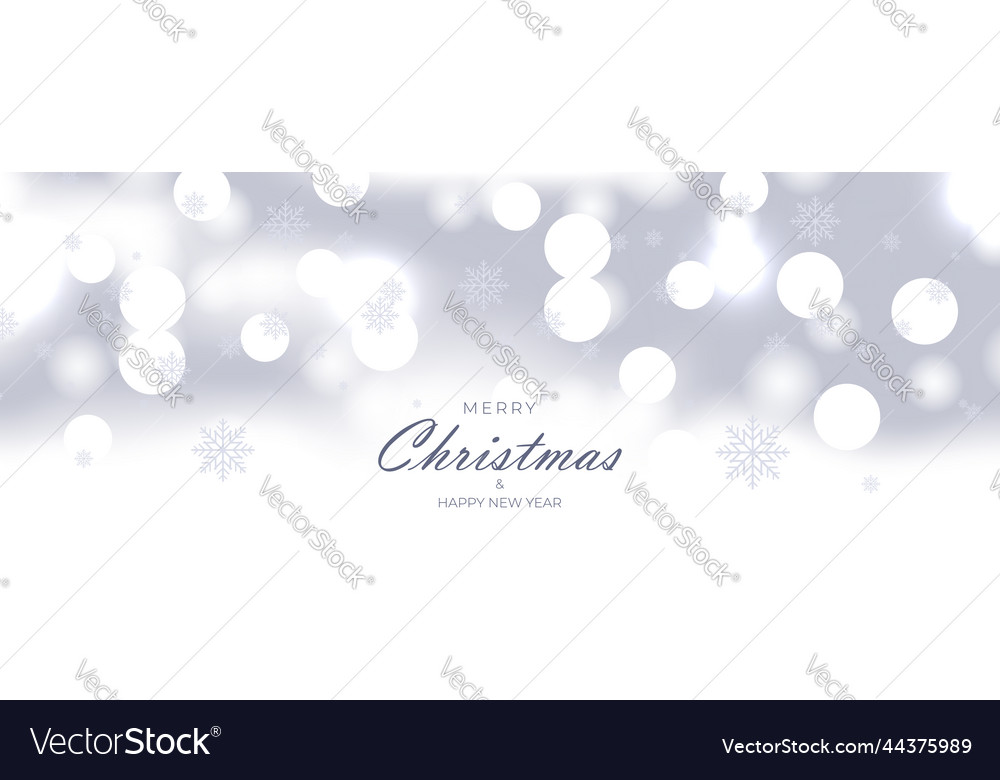 Christmas New Year Bokeh Snowflake Background