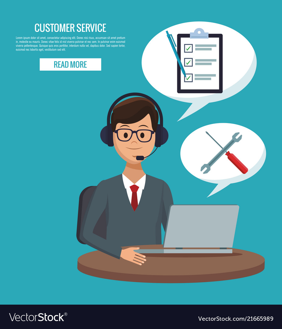 Customer service banner