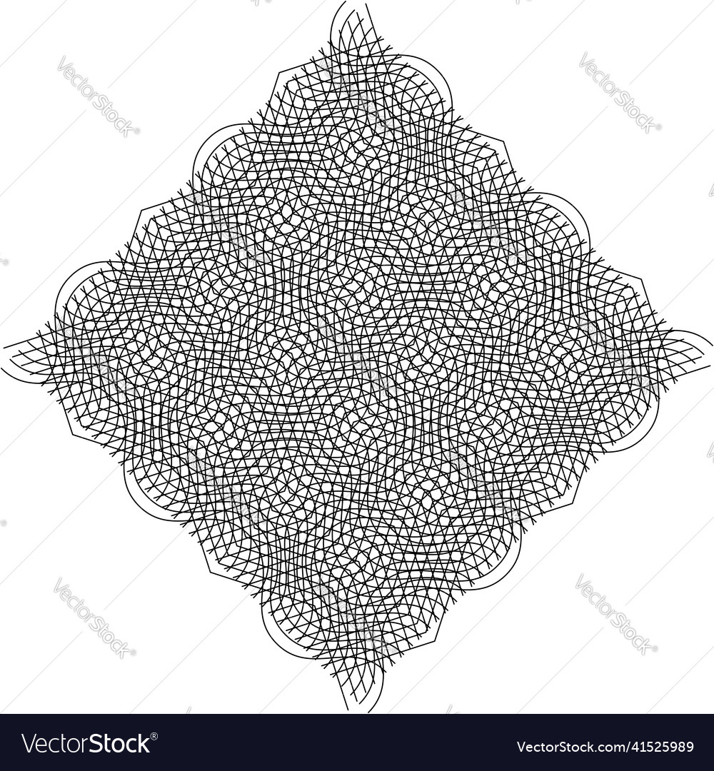 Geometric weave element with intersecting lines