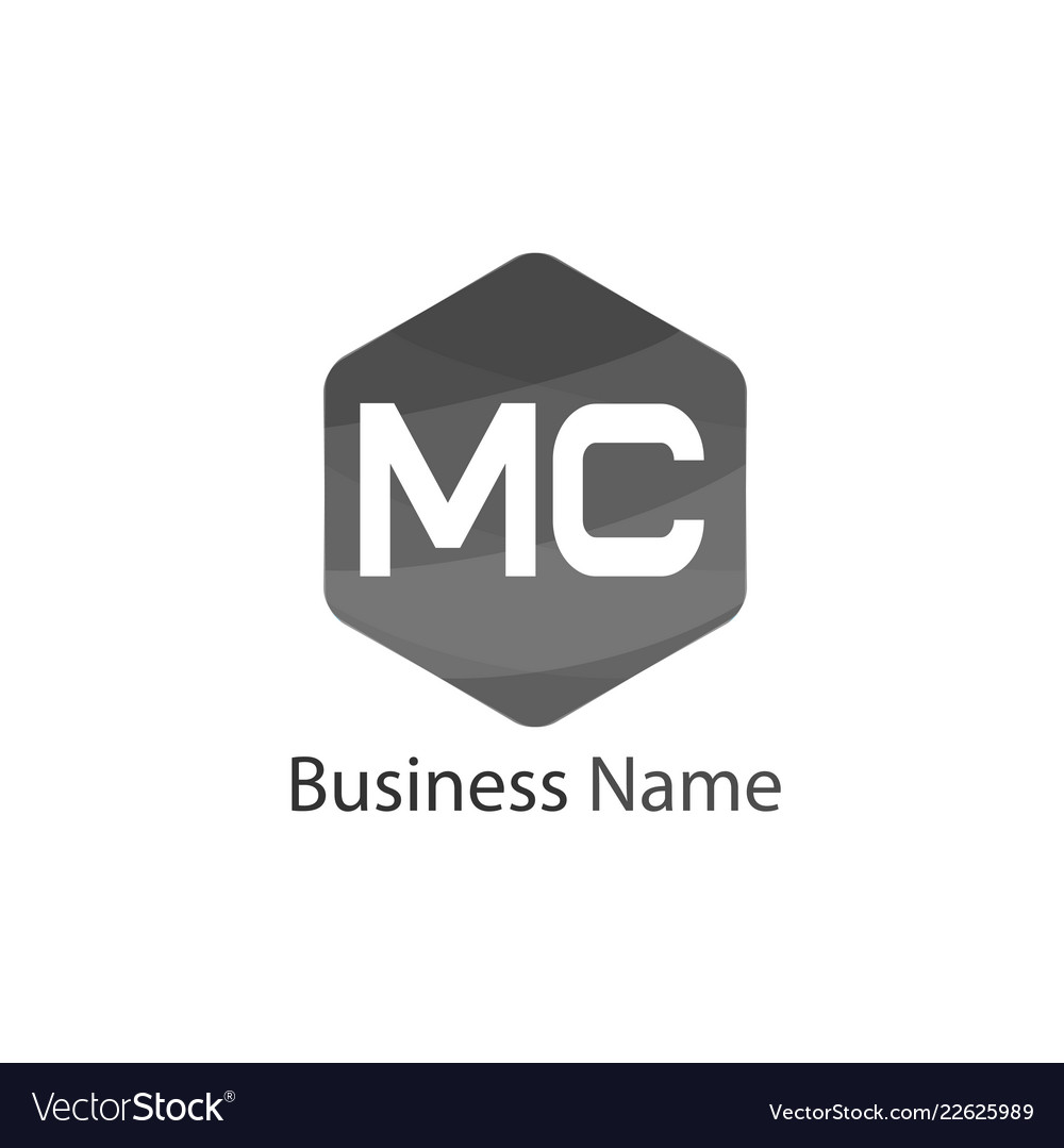 Initial Letter Mc Logo Template Design Royalty Free Vector