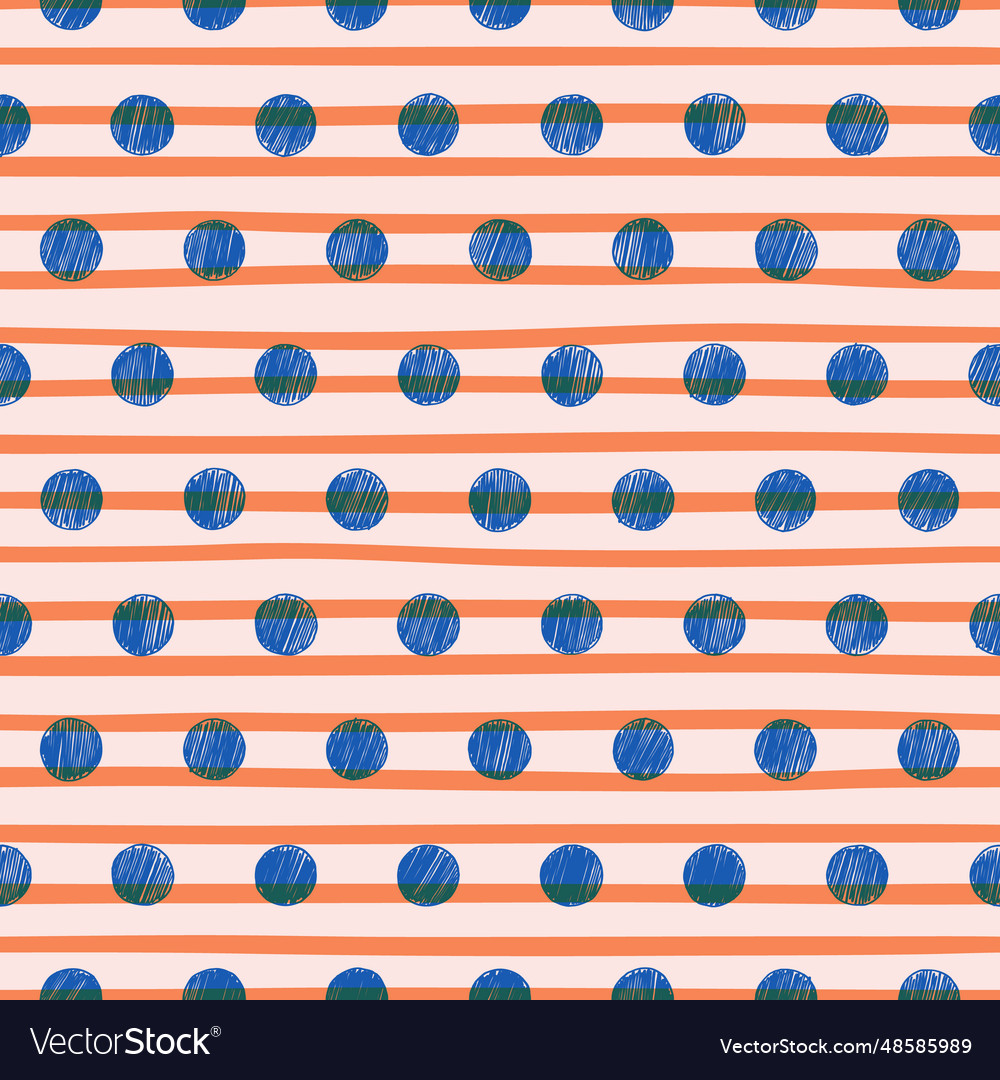 Line and circle geometric seamless pattern vector image Line and circle geometric seamless pattern
