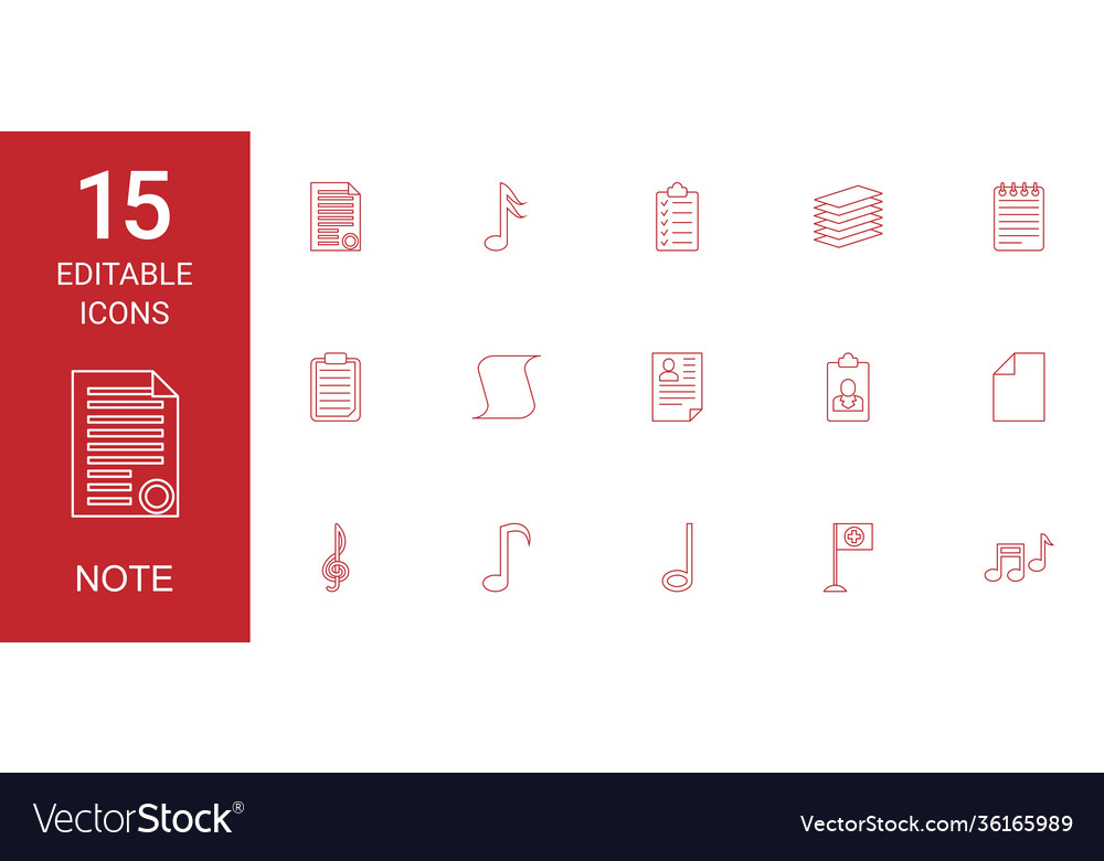 Note icons