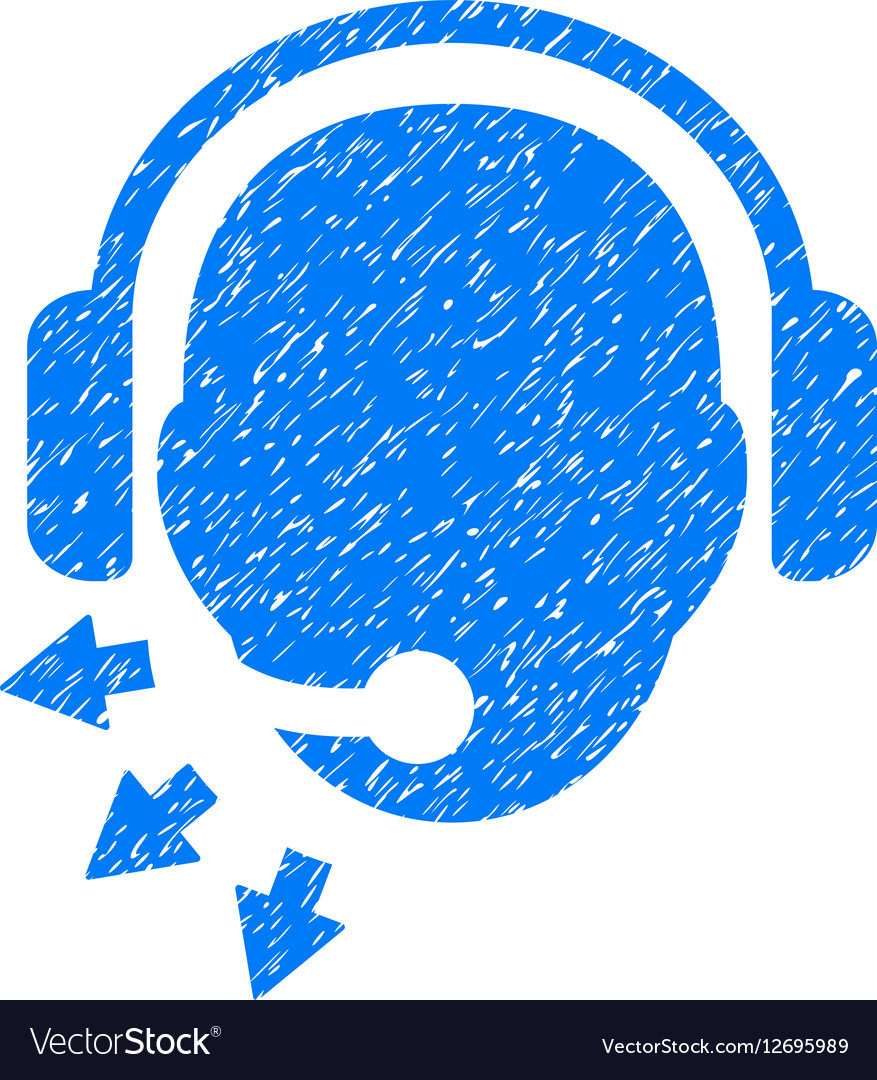 Operator message grainy texture icon