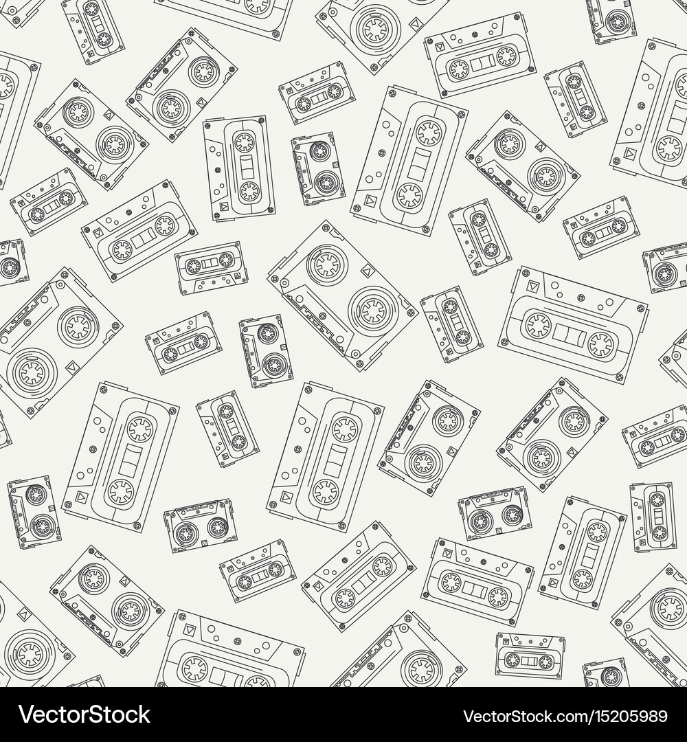 Seamless background pattern hipster style Vector Image