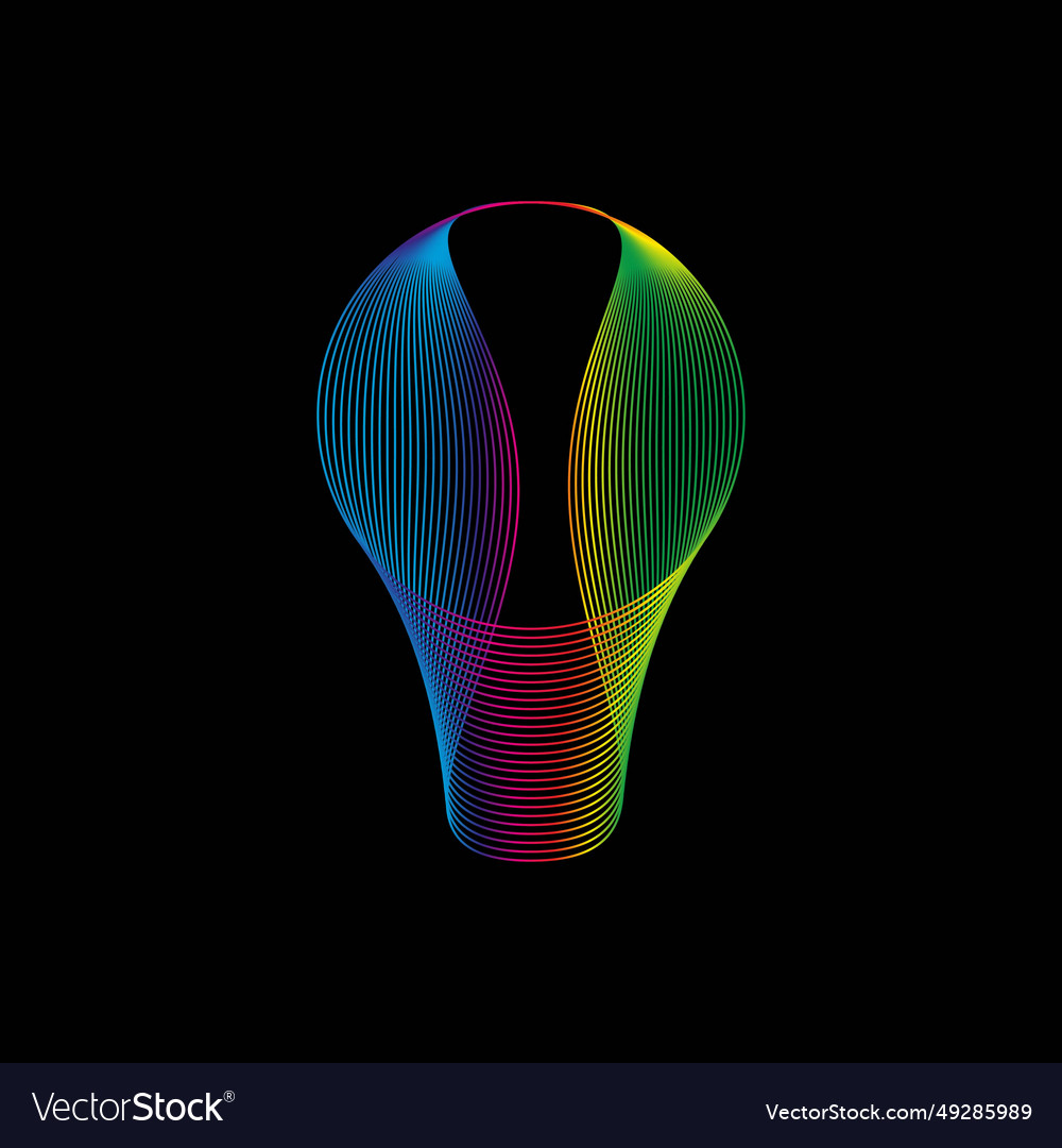 Sound wave equalizer rainbow color gradient vector image Sound wave equalizer rainbow color gradient