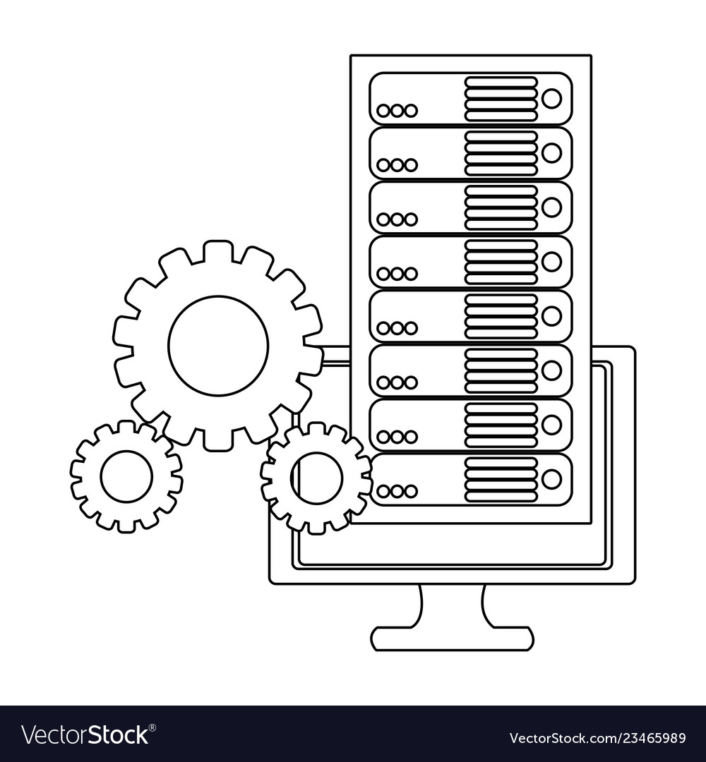 Technology computing support cartoon