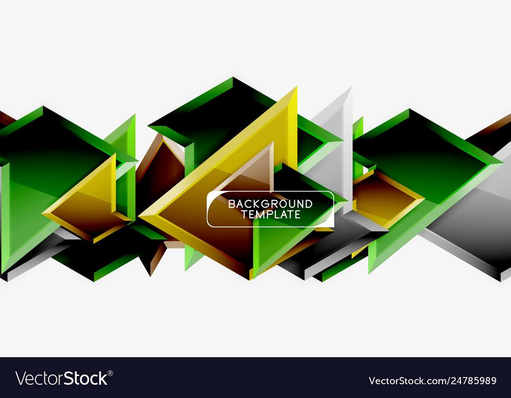 Triangular low poly background design Vector Image Triangular low poly background design