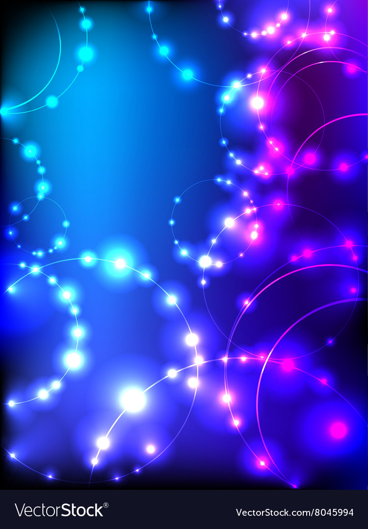 Abstract Glowing Nebula Background