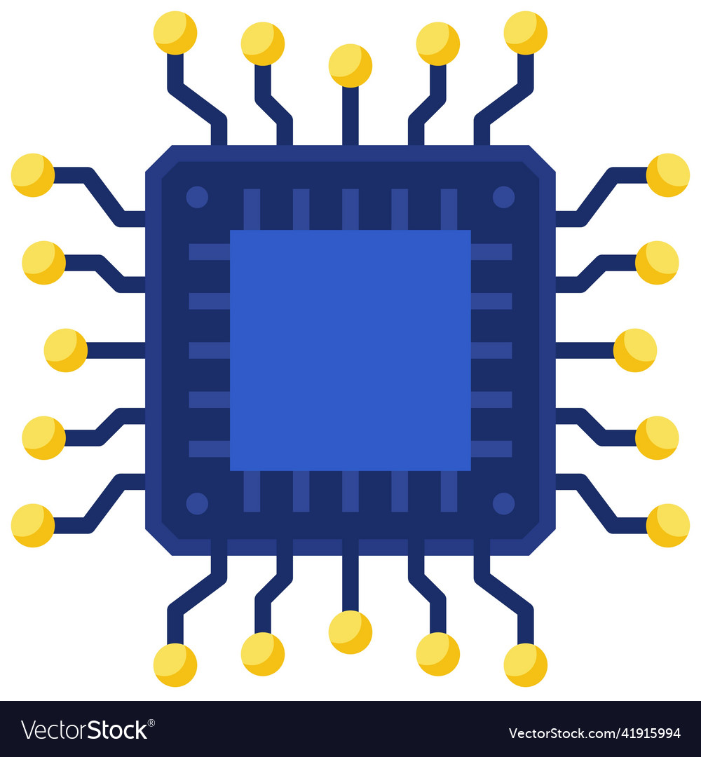 CPU Mining Icon - Blockchain & Cryptocurrency