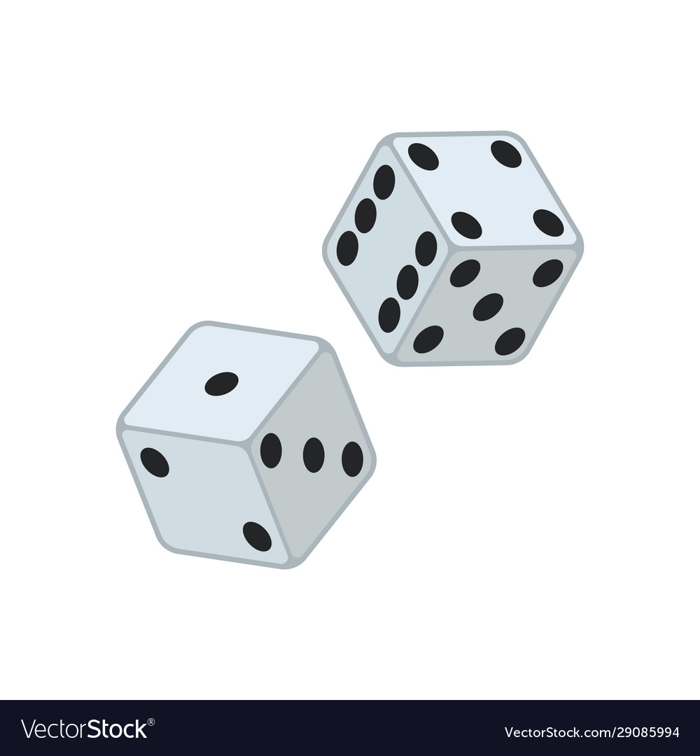 Dice icon flat design