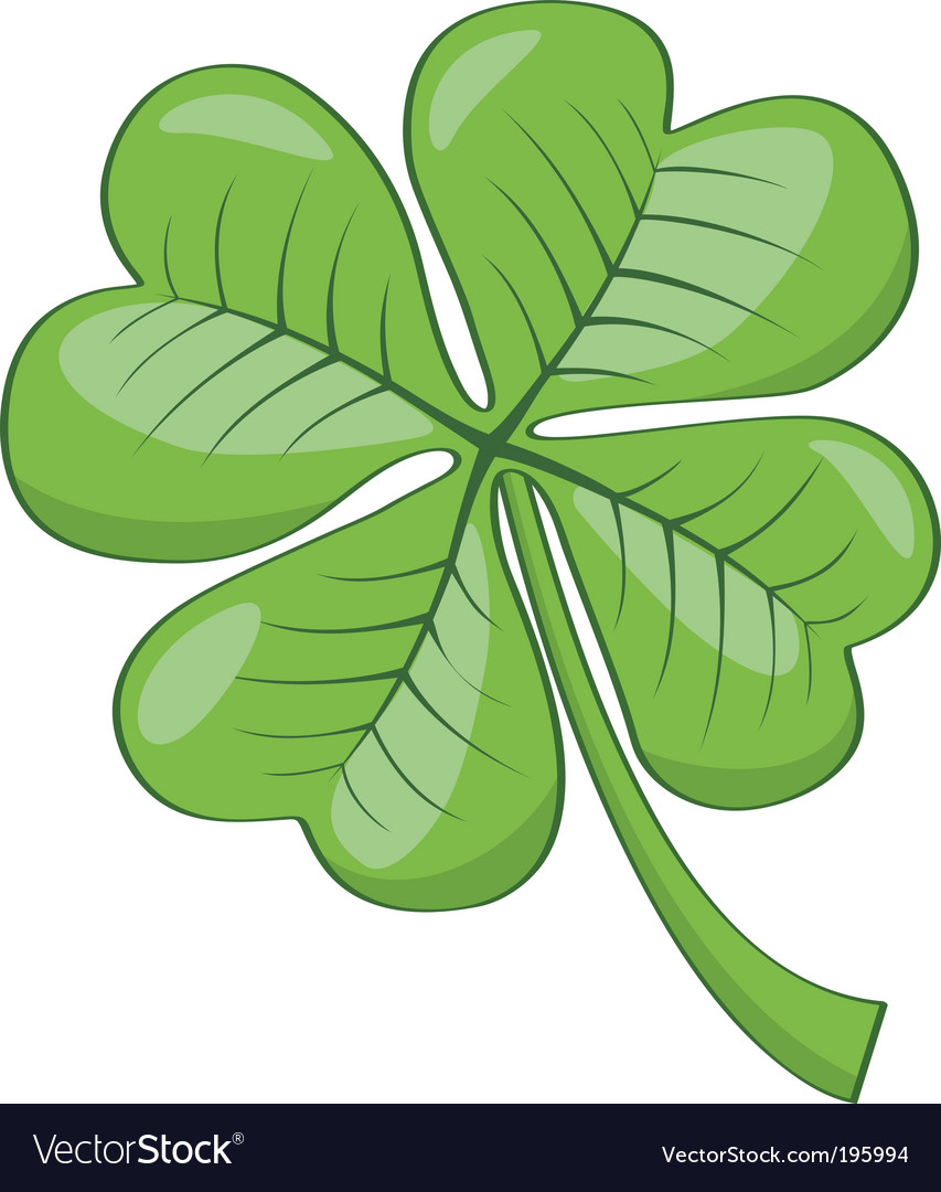 Four leaf clover Royalty Free Vector Image - VectorStock