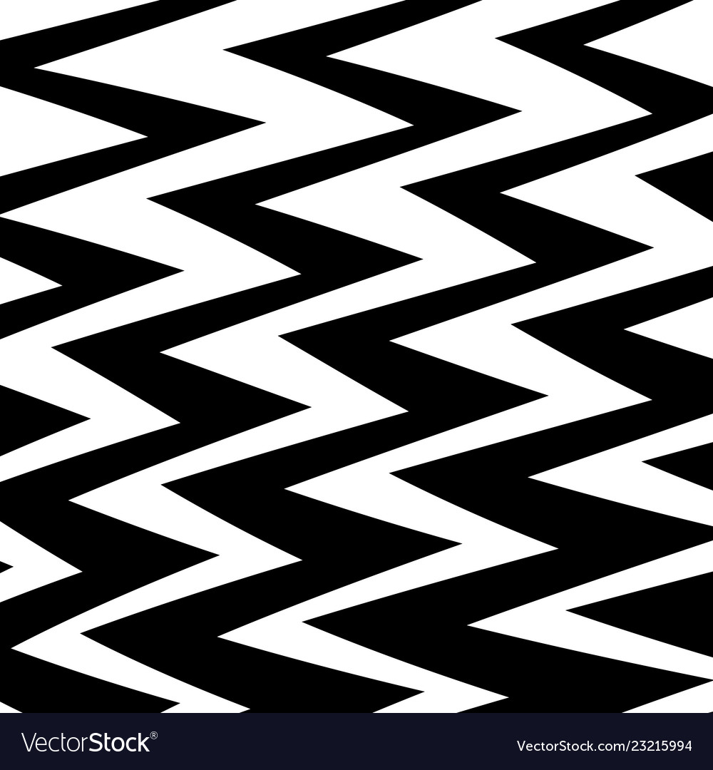 Geometric simple zigzag print wave pattern vector image Geometric simple zigzag print wave pattern