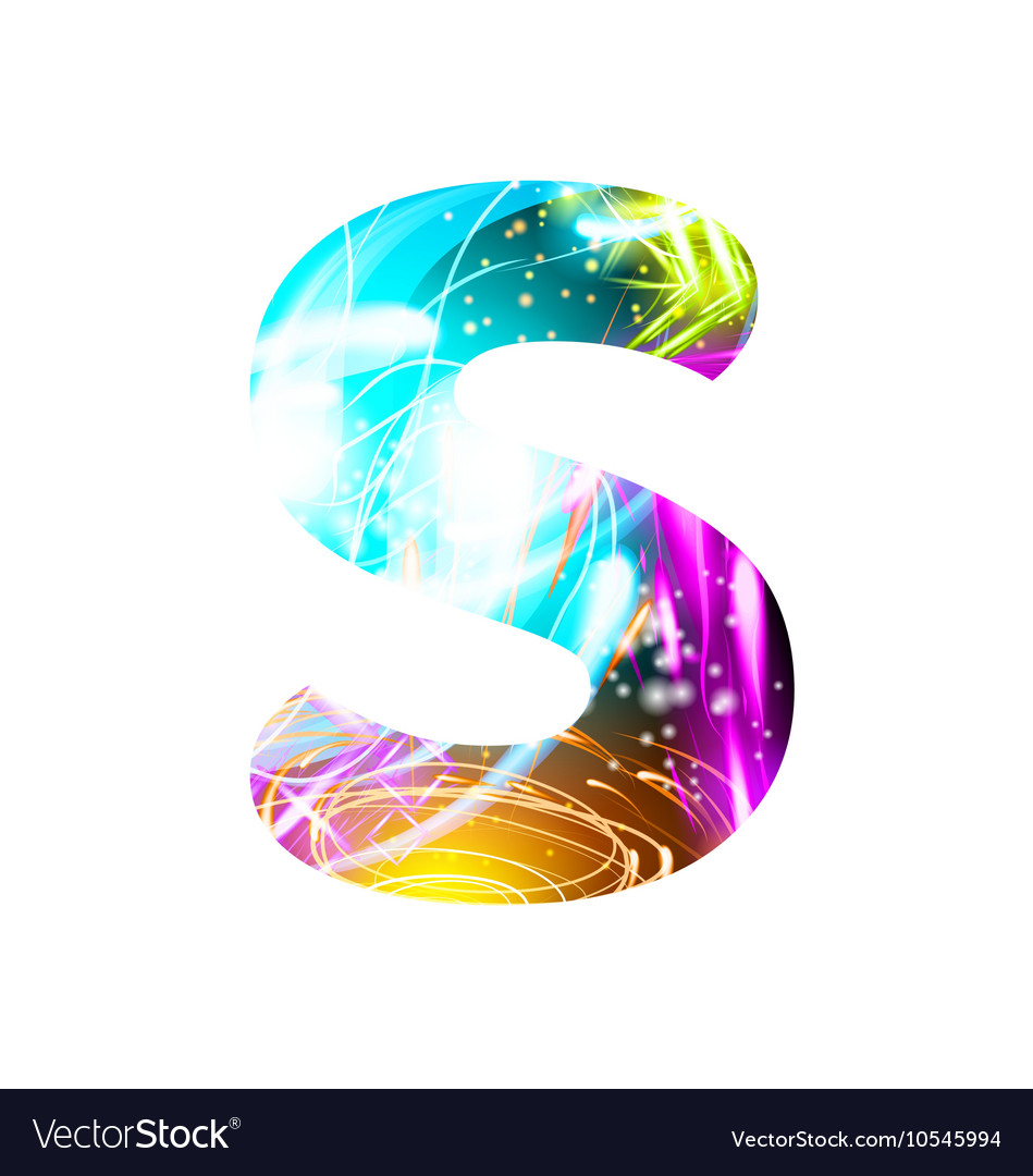 Glowing light effect neon font color design text