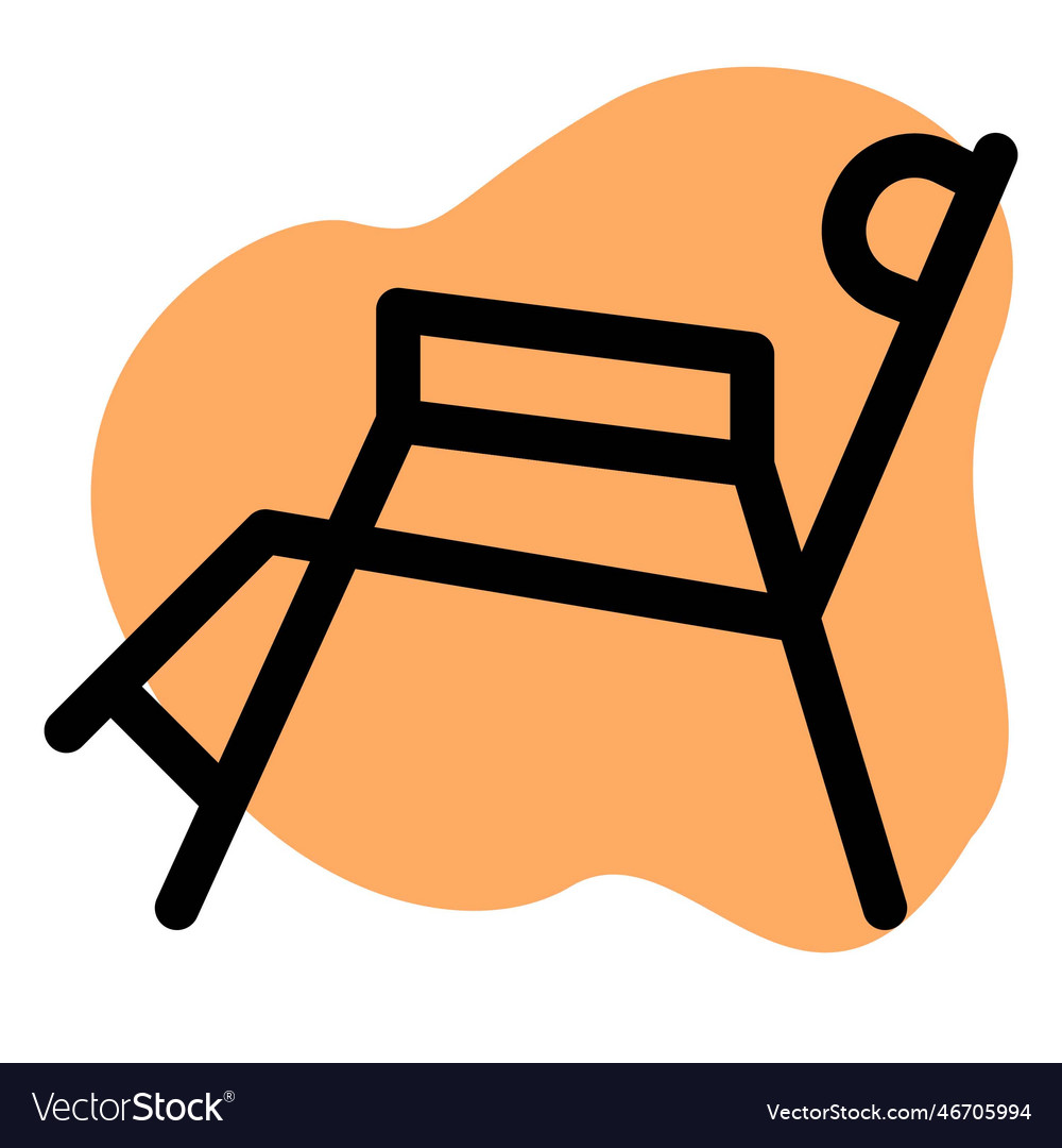 Portable beach chair with supportive backrest