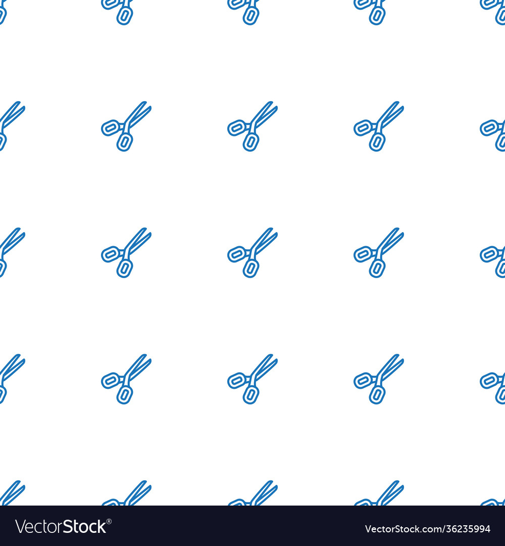 Scissors icon pattern seamless white background
